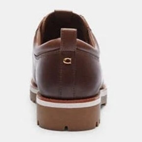 New  COACH Mens DARK SADDLE Banks Boot US Size 8 main image 6